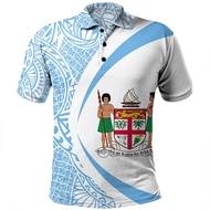 Happy Fiji Day Fiji Rugby Fiji Pride Vintage 3D Print Polo Shirts Men Children Cool Fashion Summer D