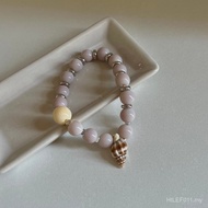 Conch Temperament Ocean Gentle Taro Purple Purple Beach Beaded Bracelet Bracelet Flower Summer Desig