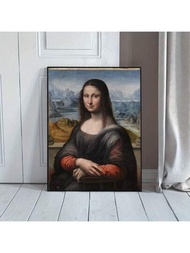 1片畫布牆藝術畫,家用裝飾畫布印刷,李奧納多·達·芬奇油畫圖片無框