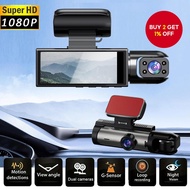 Dash Cam Front Rear, 3.16inch 1080P Full HD Dash Camera for Cars, Night Vision, 170° Wide Angle, WDR