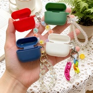 luxury keychian case For 1MORE EVO /Neo /Ear Clip S22 S20 S21 Q21 Q10 Case Silicone Earphone cover f