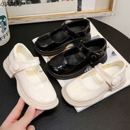 Fashion Japanese Kids Black School Shoes Retro Casual French Soft Sole JK Small Leather Shoes Korean