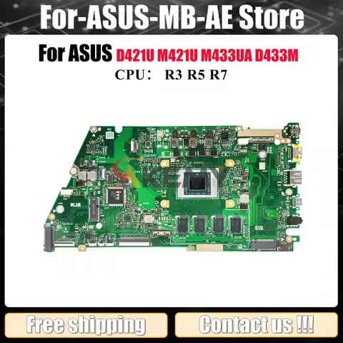 X421UA Laptop Motherboard For ASUS VivoBook M421U X421UAY X421UA D421U X421U M433UA D433M Notebook M