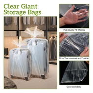 10 Packs Clear Giant Storage Bags Jumbo Plastic Moving Bags Flat Large Plastic Bags For Clothes Pack