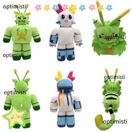 OPTIMISTI Plush Figure Toy, Discovers 30cm Plush Doll, Soft Green Cat Robot Regretev ator Gnarpy Stu