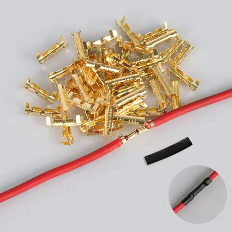 50pcs/100pcs 453 u-terminal lug wire butt joint cold terminal, fascia of small tooth with heat shrin