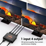 4K Ultra HD 4 ports splitter 1 Input 4 Output 1x4 4k HDTV Splitter For PS5 PS4 Laptop Monitor PC TV Box