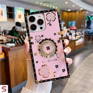 Casing Tecno Spark 30C Go 2 Go1 30 20 20C 10C 9T 8C 8P 8T 7P 6 Luxury Diamond Pastel Pink Clover Luc