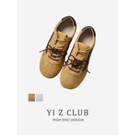 Yi Z CLUB Comfortable All-Match Round Toe Lace-Up Anti-Slip Breathable German Training Shoes Forrest