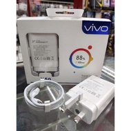 VIVO Fast Charger 33W Flash Charger 2.0 Adapter With TYPE-C Usb Data Cable For V20/X50/V21E/X60