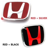 Honda City Civic Accord Jazz CRV HRV BRV Type R Logo Emblem JDM Red Black Car Logo (75700-S5T-E01)