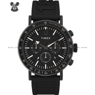 TIMEX TW2V71900 Men's Watch Standard Tachymeter Chronograph 43mm Eco-Friendly Resin Strap Black *Ori