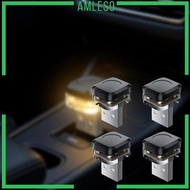 [Amleso] 4 USB LED Ambient Lights for Car, Ambient Lighting for Office Keyboard