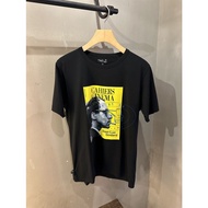 Agnes B. HOMME Portrait Print Short Sleeve Round Neck Versatile T-shirt for Men  S3HDF