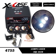 Lampu Tembak Laser Foglamp With Fan SQL 3 Mata SQl 3 Mata Q5 Superbright Hi Low Waterproff UNIVERSAL