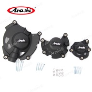 Arashi Engine Stator Clutch Cover For YAMAHA R1 R1S R1M 2009-2021 / YZF R6 2006-2021 / R3 R25 2014-2018 / MT-03 MT-25 2016-2021 / MT09 / FZ09 2014-2020 Guard Protector Case