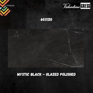 GRANIT 60X120 MYSTIC BLACK / GLAZED POLISHED