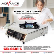 Advance Kompor Gas 1 Tungku Body Stainless GB 6601 S