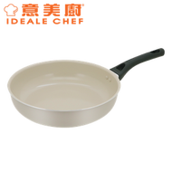 意美廚 - NATURAL PLUS II 陶瓷易潔深煎鍋 26 x 7cm - 淺灰色 (IC22326T)