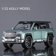 1:32 BYD Look Up At U8 SUV Alloy Car Diecast Scale Model Metal Toy Off-Road Vehicle Simulation Sound