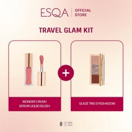 [travel glam kit] esqa liquid blush + glaze eyeshadow trio !!