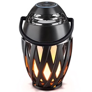 Tioneger Flame Outdoor Bluetooth Speakers, LED Table Lamp Speaker, Flame Light Speaker, Portable Wir