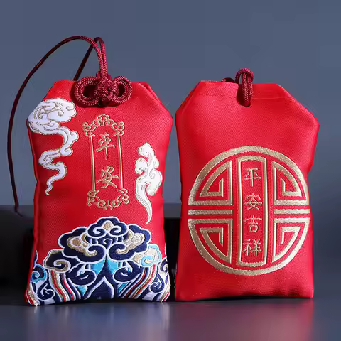 Lucky Spiritual Salt Pouch Spiritual Salts Sachet Buddhist Spiritual Salt Pouch Necklace Amulet Bles