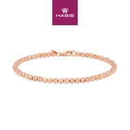 HABIB Oro Italia 916 Rose Gold Bracelet GW47750923(03R)