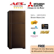 Mitsubishi Refrigerator Inverter 560L Fridge 2 Door Peti Ais 2 Pintu Peti Sejuk 2 Pintu Murah 冰箱 MR-F62EG-BRW