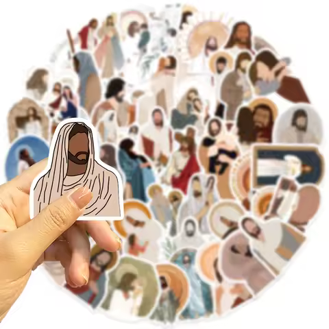 52PCS Religion Scrapbook Stickers DIY Diary Laptop Luggage Skateboard Graffiti Decal Fun Stylish Cla