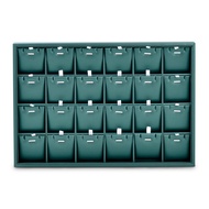 Oirlv ถาดที่เก็บต่างหูใส่สร้อยคอถาดกล่องเครื่องประดับถาดโชว์สร้อยข้อมือ12/24ช่อง P063