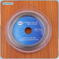 [mojotorw7] Stainless Steel Wire  Leader Trace Fishing Line Accessories  Braided 0 - 120LBS