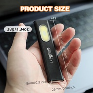 WARSUN T7 Torchlight Rechargeable Waterproof 6 Modes Compact LED Torch Light (450mAh) Portable Flash