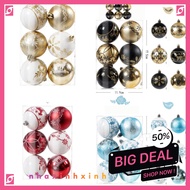 Set of 6 E94 Pearls with Pattern Size 6CM Christmas Decoration GDTPKSS444