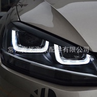 Suitable for Volkswagen VW Golf Golf 7 High 7 Golf 7 Headlight Light Eyebrow Carbon Fiber Modified A