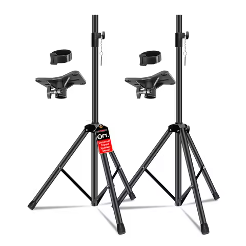 5Core Speaker Stand Tripod 2Pcs Tall Adjustable 72 Inch DJ Studio Monitor Stands Pole Mount