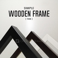 CREATIVE Photo Frame | Simple Wooden Frame [Thin] [8R/8R+/A4/10R/10R+/11R/12R/12R+/A3/Super 12R]