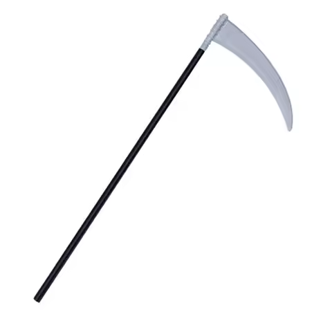 Halloween Sickle Prop Scythe Grim Scythe Staff Plastic Grim Sickle Halloween Death Costume Dress Up