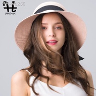 FURTALK Sun Hat for Women Summer Panama Hat Female UV Protection Floppy Beach Straw Hat Ladies Wide Brim Travel Sun Bucket Cap