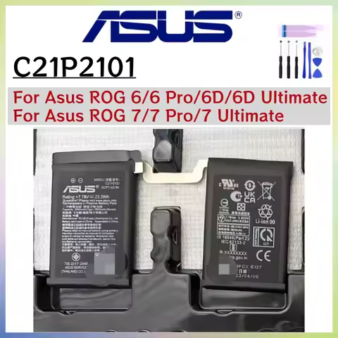Original C21P2101 6000mAh Replacement Battery For ASUS ROG Phone 6 6 Pro 6D 6D Ultimate ROG Phone 7 