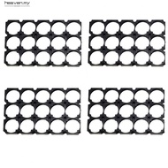 Battery Holder Stand with Plastic Frame for 4pcs Black 21700 Battery Packs