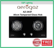 Aerogaz 80cm Tempered Glass 2 Burner Gas Stove Cooker Hob AZ-283F