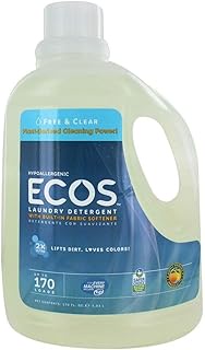 ECOS Free & Clear Hypoallergenic Laundry Detergent, 5020 milliliters