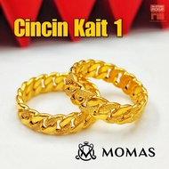 Cincin Gajah Pasir Emas 916 Tulen Cincin Kait 1 Emas 916 Original Cincin Emas Bajet Viral Cincin Fes