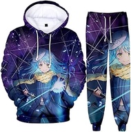 Anime That Time I Got Reincarnated as a Slime Hoodie Set Rimuru Tempest Costume Jacket Sweatshirts Top and Pants