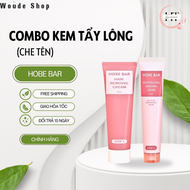 Kem tẩy lông HOBEBAR 50g và Gel dưỡng lô hội 30g dịu nhẹ da không gây kích ứng không đau rát tẩy lôn