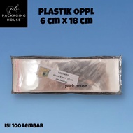 OPP Plastic Plastic 6 x 18 cm | CONTENTS 100 pcs | 6 x 18 cm thick 24 micron |