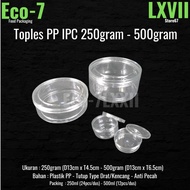 Plastic Cake Jar PP IPC Type Threaded Jar Shatterproof 250gram-500gram