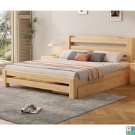 single bed 6/5/4 ft bed, 100% solid wood bed, modern Nordic style, simple, at least 15 years lifespa