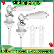 【】For Bathroom Cistern Tank Lever, Universal Ceramic Toilet Flush Handle Replacement, Cistern Lever